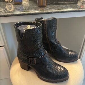 Freebird black leather boots, size 9